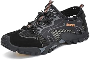 FLARUT Men's Sandals Barefoot Hiking Shoes Quick Dry Breathable Mesh Lightweight Outdoor Training Water Walking Shoes