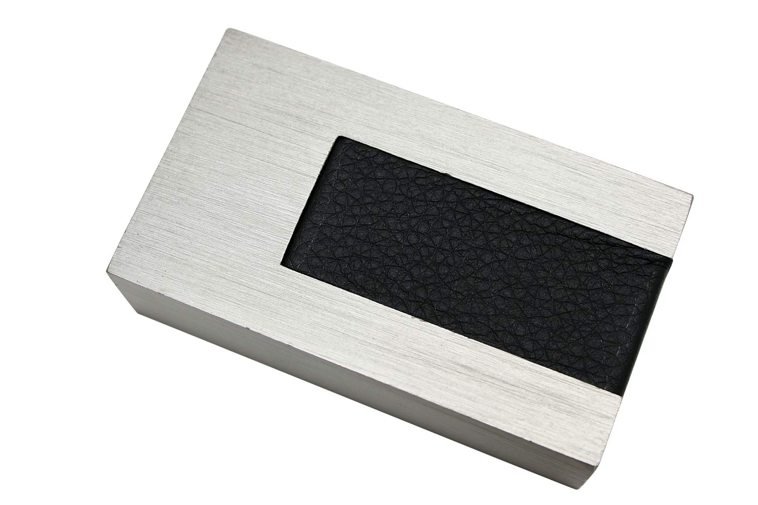 Gardinia Stripe, 2 x end Piece, Brushed Steel, Black, for Aluminium Profile with Inner Rail Luxor Rectangular, Nicht Zutreffend — image 1