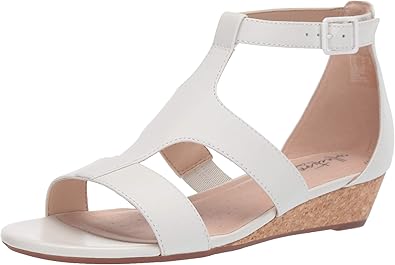 clarks ankle strap wedge