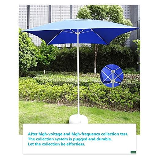 LNDDP Sonnenschirme Blauer Patio-Gartentischschirm, perfekt für den
