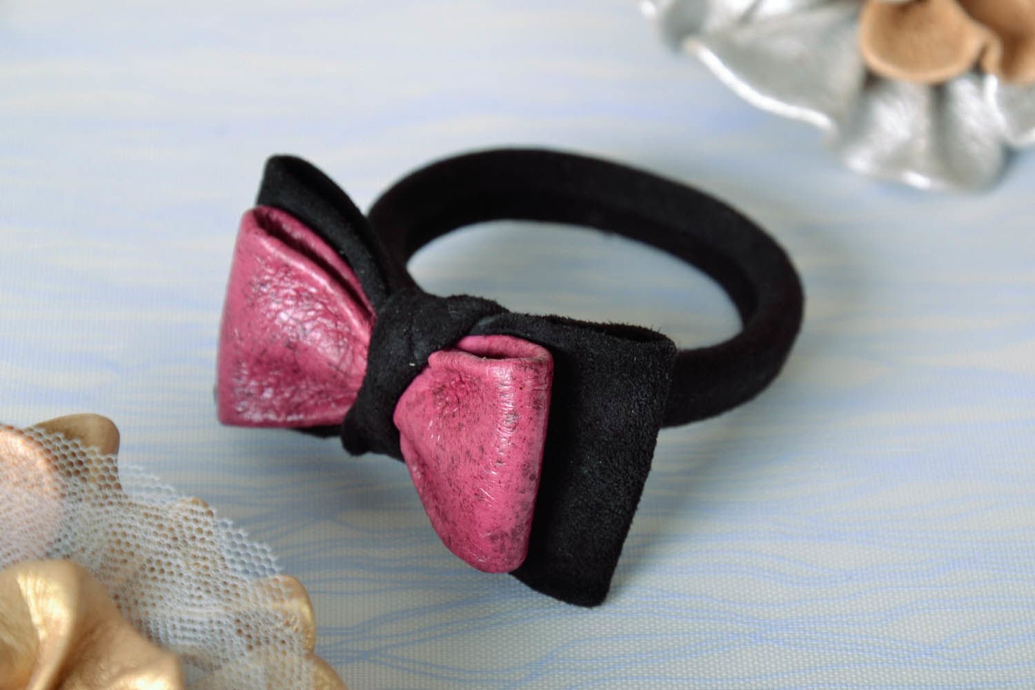 Amazon Com Hair Tie Made Of Leather