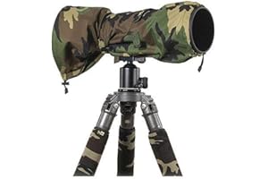LensCoat Raincoat RS for Camera and Lens Cover Sleeve Protection, Large (Forest Green Camo) LCRSLFG