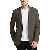 WYWK Men's Slim Fit Blazer Suit Jacket for Men Two Button Blue Casual Sports Coats Wedding Prom Party Business Dating