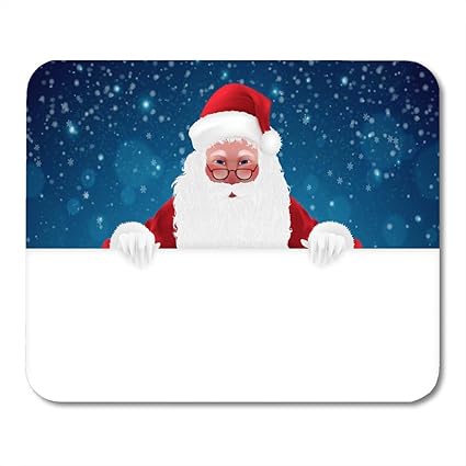 Amazoncom Emvency Mouse Pads Red Bow Happy Santa Claus