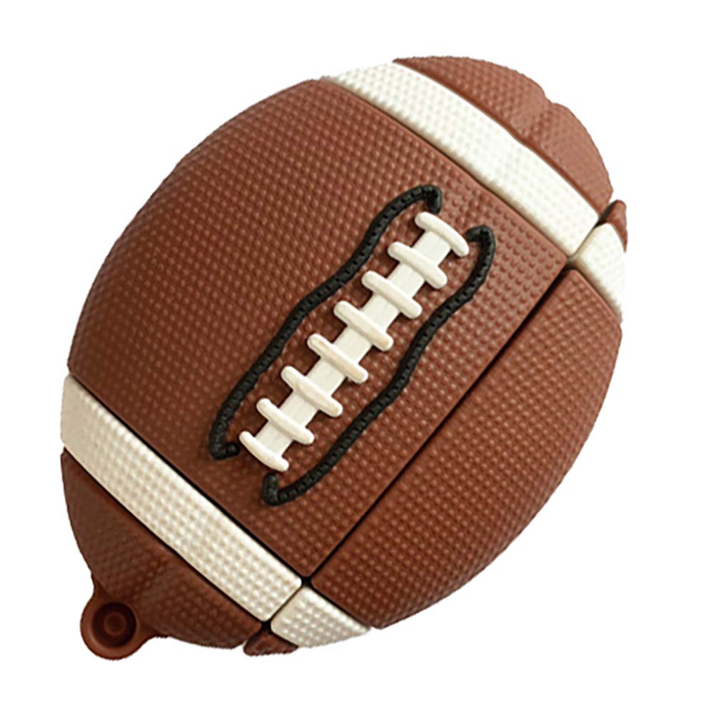 Earbud Case Silicone Rugby Football Earphone Case Compatible For Airpods1st/ 2ndgen