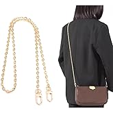 RYYXZXL Purse Chain Strap Crossbody Gold Chain Shoulder Bag Replacement Strap with Metal Buckles