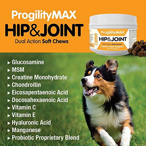 Progility Chewable Hip and Joint Supplement for Dogs Probiotics