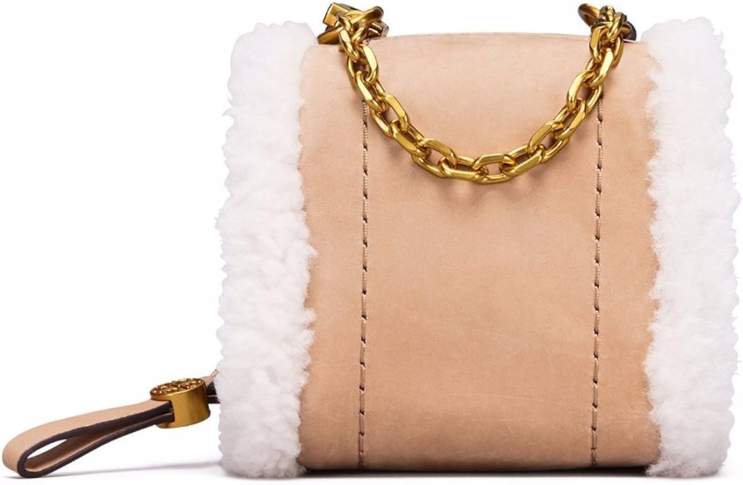 tory burch suede clutch