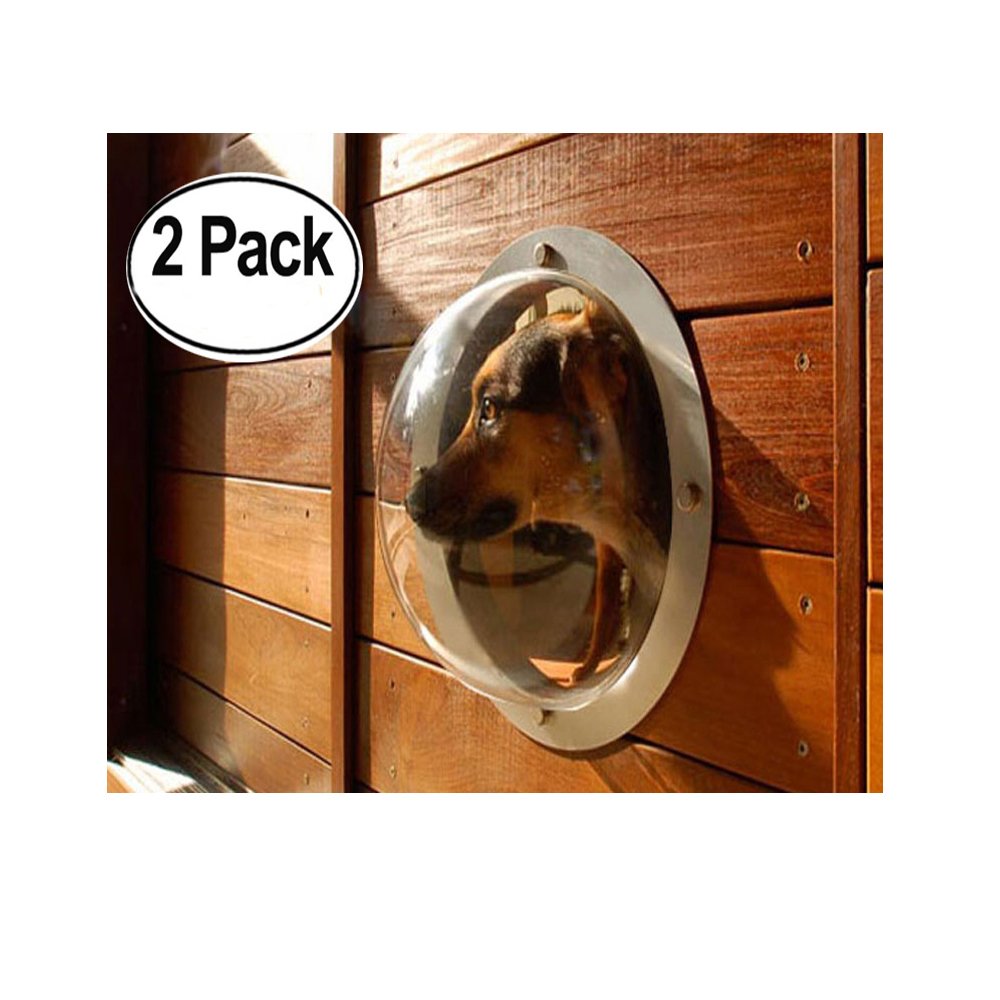 2Pack Pet Love Fence Bubble Window for Pets and Dogs Peek Clear View