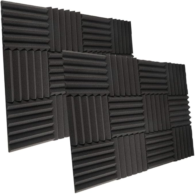 24 Pack Acoustic Foam Panels 2" X 12" X 12" Soundproofing Studio Foam