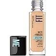 Maybelline New York Fit Me Matte + Poreless Foundation Makeup, Ultra-Lightweight Formula Controls Shine, for Normal to Oily S