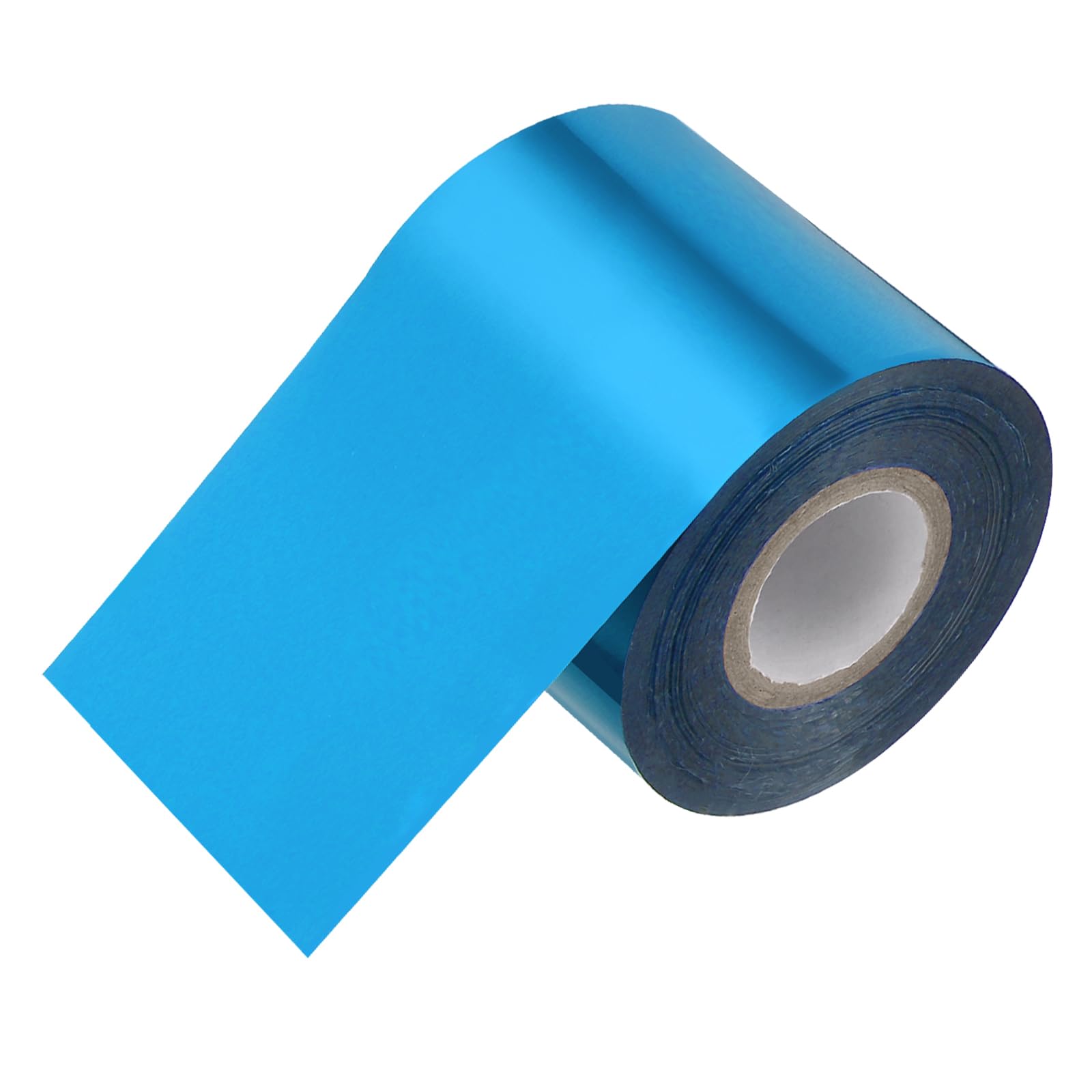 PATIKIL 2" x400Ft Hot Stamping Foil Paper, Heat Transfer Hot Stamping Paper Foil Roll for Leather DIY Logo Decor Craft Gift Package Scrapbook Card, Blue