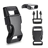 30 Pack 5/8 Inch Side Release Buckles, Contoured