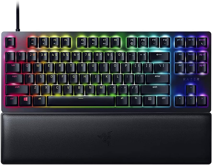 Razer Huntsman V2 Tenkeyless Purple Switch Optical Keyboard US Layout Black