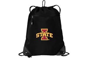 Broad Bay Iowa State University Drawstring Bag ISU Logo Cinch Pack Backpack MESH & MICROFIBER
