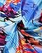 Lovaru Women's New Colorful Dyeing Bikini One Piece Swimsuit+Ponchos Cover Ups, Blue, X-Large