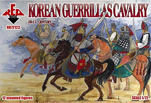 PLASTIC MODEL KIT KOREAN GUERRILLAS CAVALRY 16-17 CENTURY 1/72 RED BOX 72123
