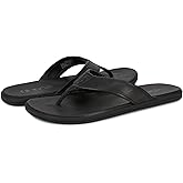 HORSE Men’s Premium Leather, Molded footbed Flip Flop Sandals, Comfort Fit, Marengo
