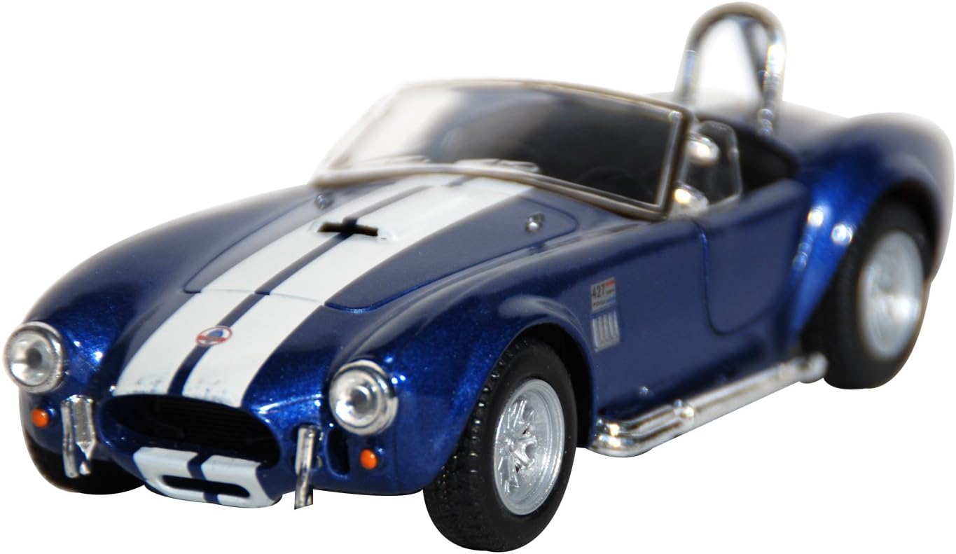 Amazon Kinsmart 1 32 1956 シェルビー コブラ 427 ブルー ウィンドウボックス 0 531 ミニカー ダイキャストカー ホビー