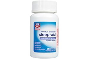 Rite Aid Pharmacy Sleep Aid, Maximum Strength, Diphenhydramine 50 mg Liquid Softgels - 64 Count | Nighttime Sleep Aid | Sleeping Pills for Adults Extra Strong | Sleep Aids for Adults Extra Strength