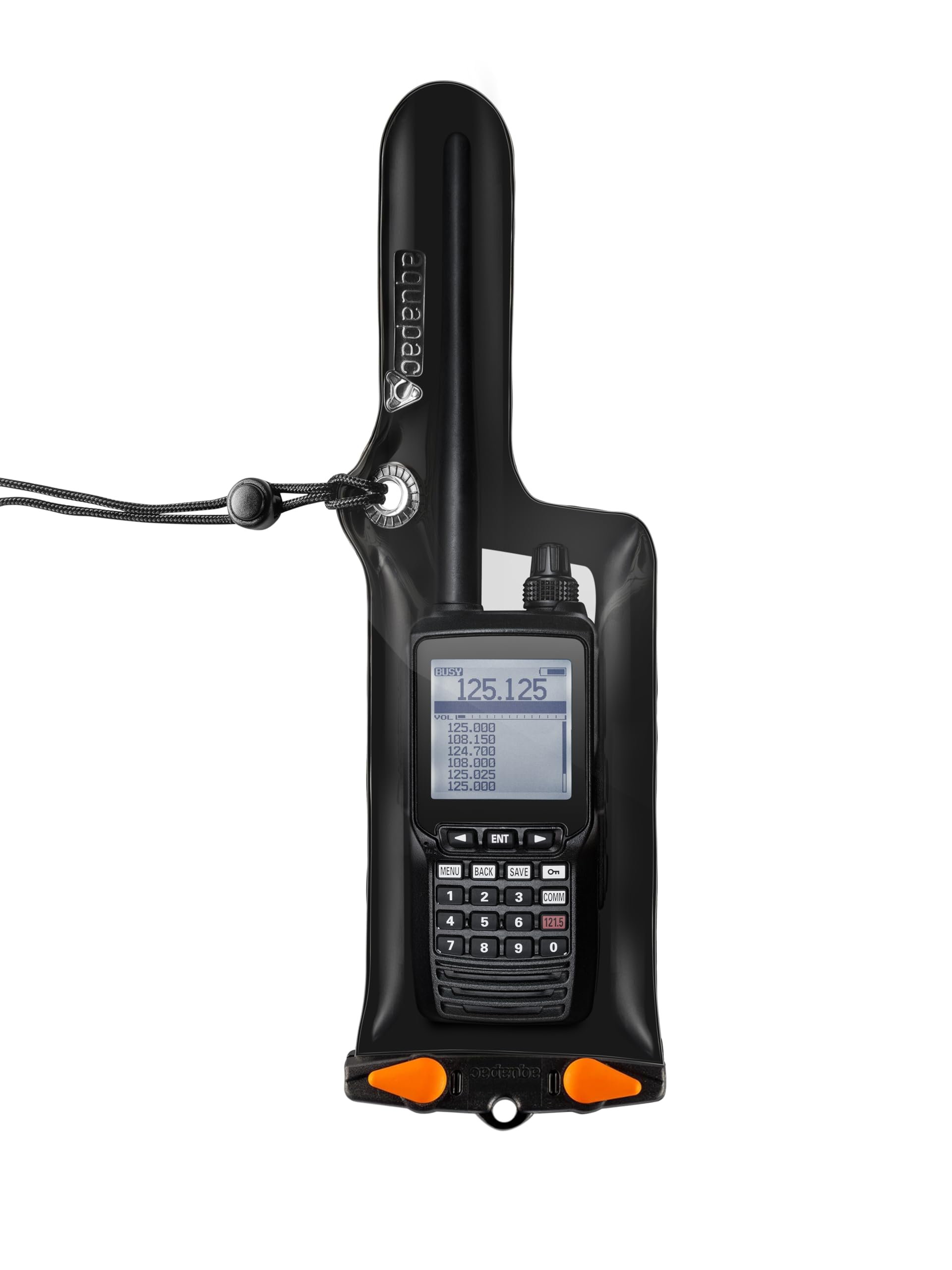 Aquapac Classic Waterproof VHF Radio Case - Small - Plastic Carry Case for Swimming Surfing, Kayaking - Waterproof Cover for Walkie Talkies - Protective & Portable