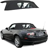 Sierra Auto Tops &amp; Seats Convertible Top for 2006-2015 Mazda Miata MX5 - Black, Cloth, Canvas - Convertible Top Replacement with Heated Glass Window - Complete Soft Top - No Rain Rail