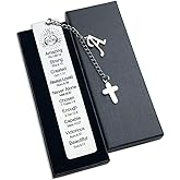 Bible Bookmark for Women Book Lovers Sister Christian Book Marker Gifts for Reader Teens Girls Baptism Birthday Christmas Gift for Coworker Students Bookish Easter Gifts (Silver-A)