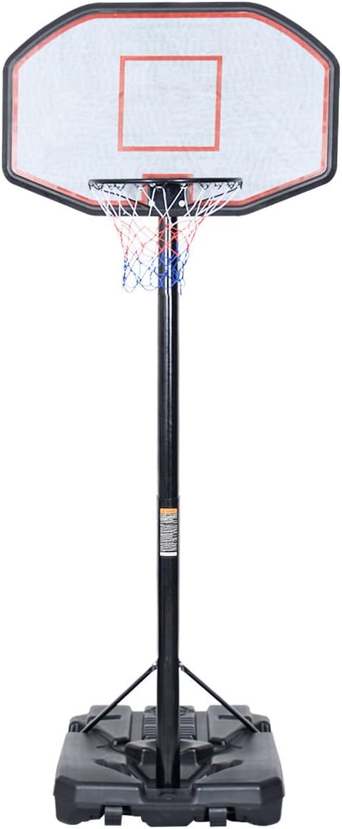 42''x28'' Backboard In/outdoor 10' Adjustable Height Basketball Hoop System