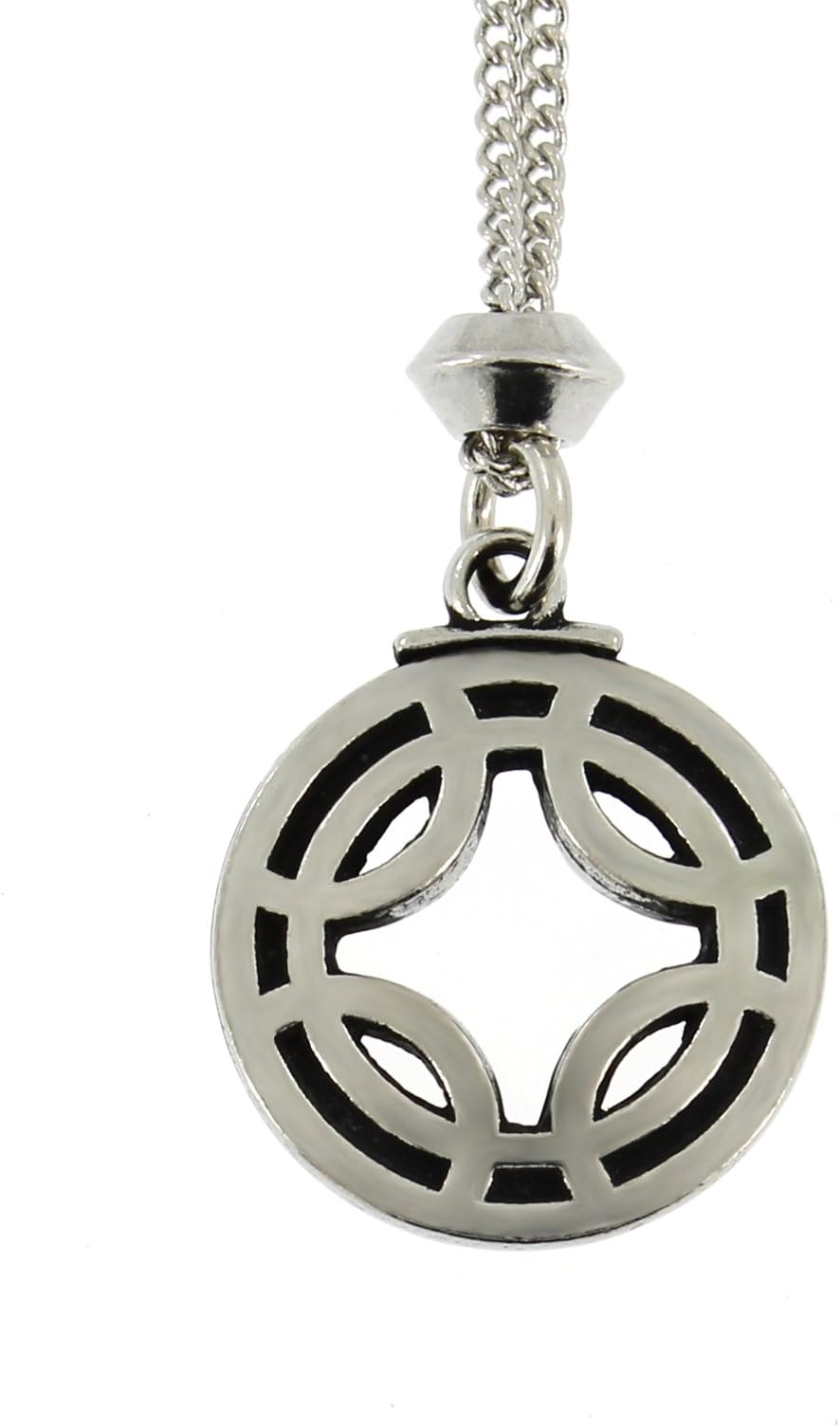 UNYKTOUCH Icelandic Binding Stave Fulfils Wishes Rune Pewter Pendant (with 18 inch Chain)