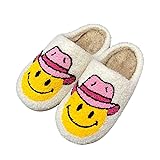 dubuto Smile Face Slippers for Girls Boys, Cute