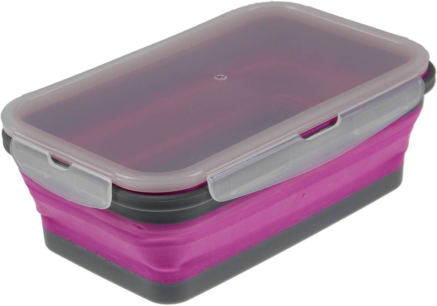 My Bento Collapsible Silicone Foldable Lunch Box Folding Food Container with Cutlery