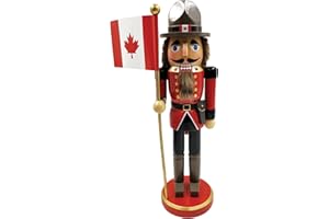 BED BATH & BEYOND 14 inch Royal Mounty Nutcracker - red