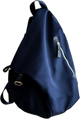 Amazon Co Jp Crestia オトナ女子のきれいめ レディース リュック 大容量 収納 ショルダー 撥水 ナイロン リュックサック ネイビー シューズ バッグ