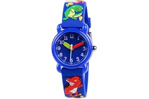 Venhoo Kids Watches 3D Cartoon Waterproof Silicone Children Wrist Watch Child Gifts for 3-10 Little Girls Boys Child-Track