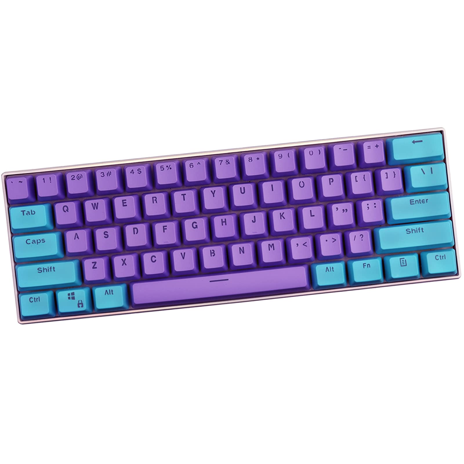 Keycaps, 61 Keycaps Backlight PBT Keycap for Ducky GH60 RK61 ALT61 Keyboard Keys