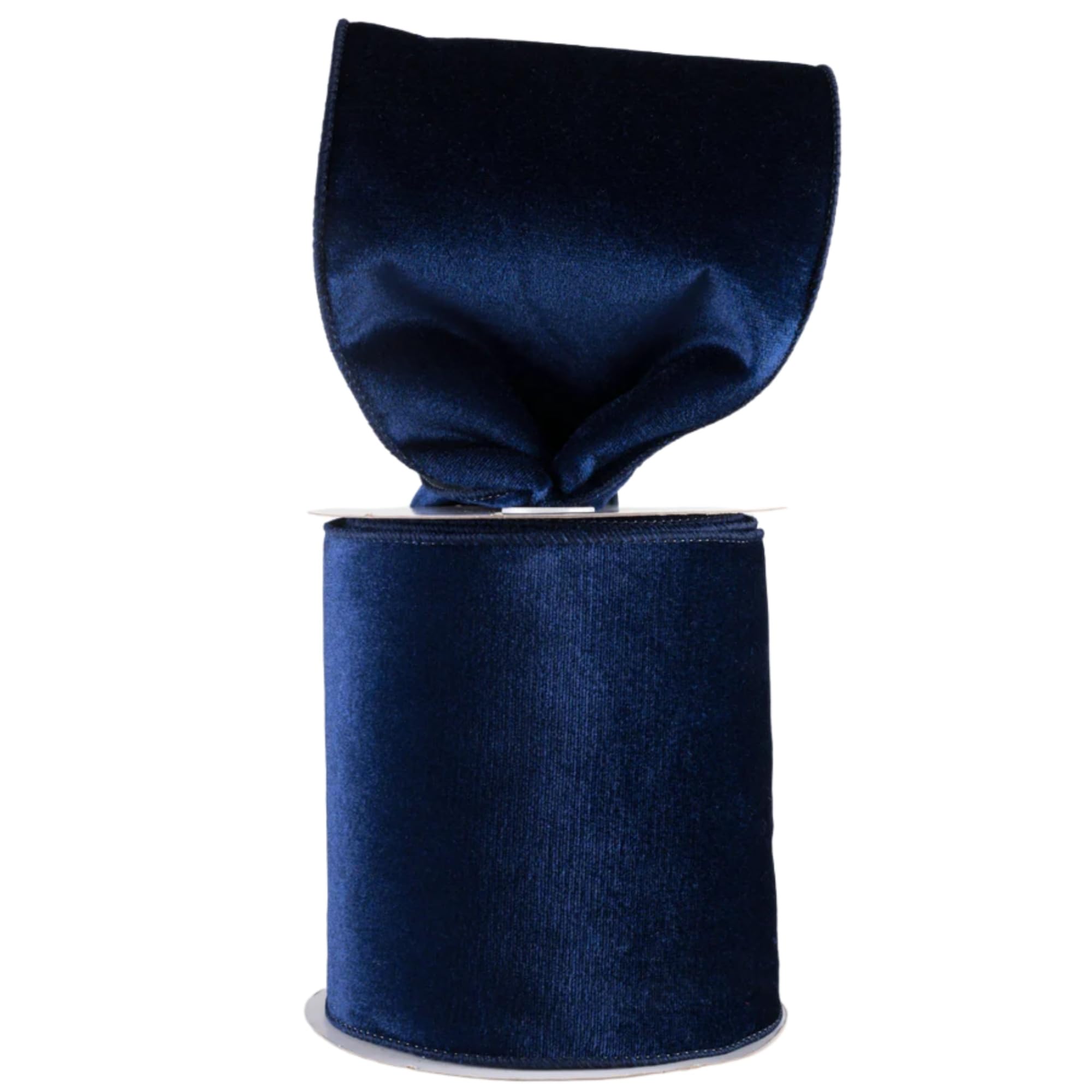 Meseey Velvet Wired Edge Ribbon, 4 Inch Width, Christmas Gift Wrapping ...
