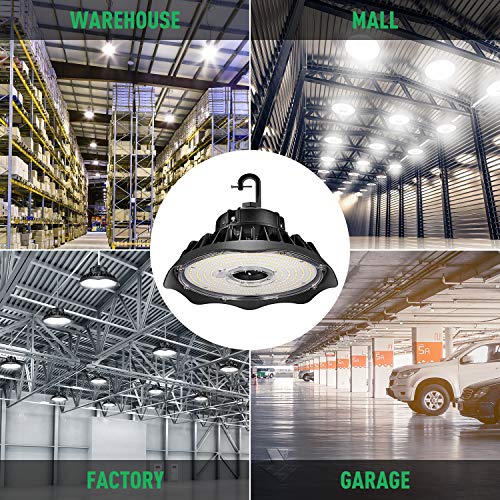 Anten LED Hallenstrahler 150W 20000Lumen 5000 Kelvin, Schutzklasse IP65 Hallenleuchte, 1~10V Dimmbar LED Strahler, AC100… – Bild 7