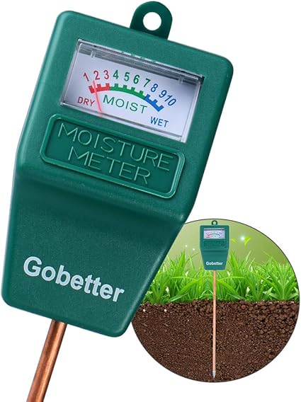 Amazon Com Gobetter Soil Moisture Meter Plant Water Meter Indoor Outdoor Sensor Hygrometer Soil Tester For Potted Plants Garden Lawn Farm No Battery Needed Golden Garden Outdoor