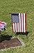 Evergreen Flag Black Iron Cemetery Garden Flag Stand - 15”W x 28”H