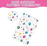 OSDUE Balloon Theme Party Tablecloth 4 Pack 137x274 cm Happy Birthday view 5