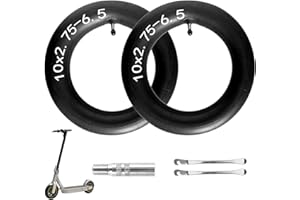 HROMRA 10x2.75-6.5 Scooter Tire Tube, 70/65-6.5 Inner Tube, 10 inch Tires Replacement, for Speedway 5 Dualtron 3 Hover-1 Alpha gotrax G4 Electric Scooter (2 Pack)