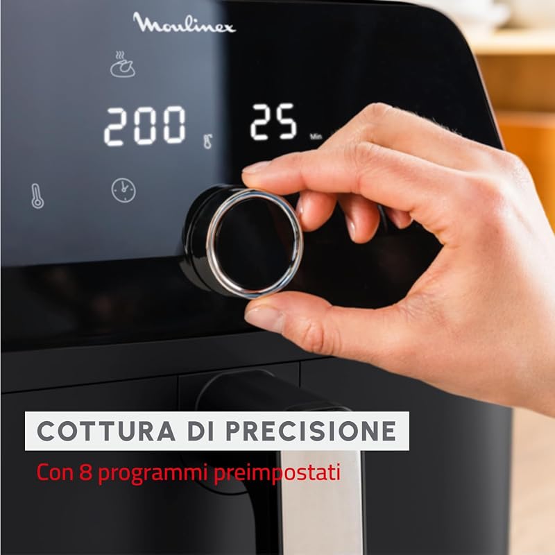 Easy Fry Mega, Friggitrice ad Aria 7,5L, Nero, EZ8558