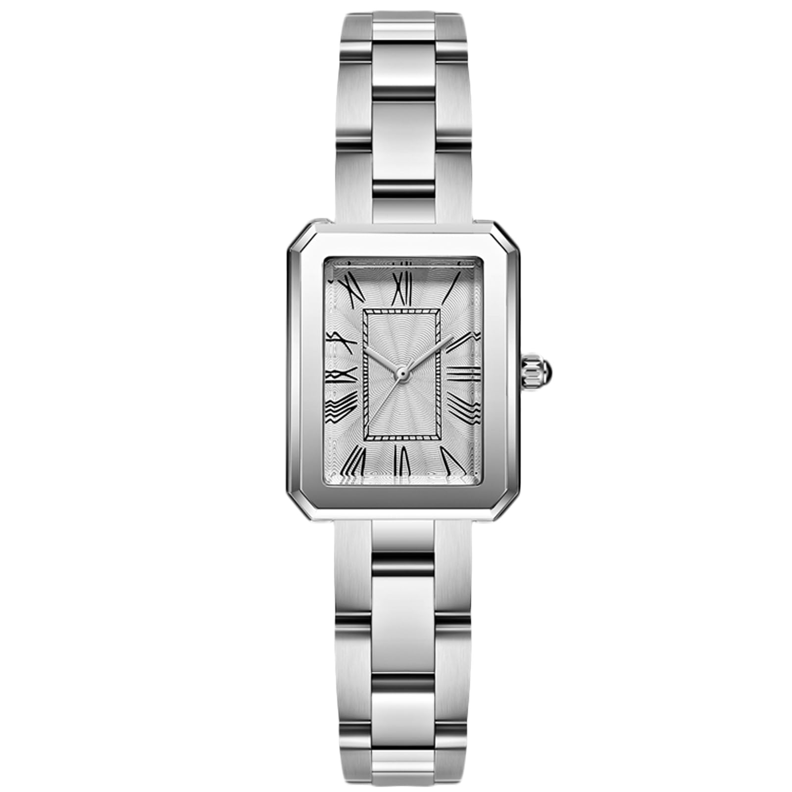 RORIOS Women Watches Analogue Quartz Watch with Stainless Steel Strap Waterproof Retro Square Wristwatch Elegant Watch for Ladies Girls