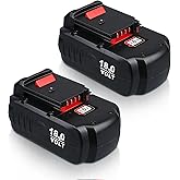 VANTTECH Upgraded 4800mAh PC18B Replacement for Porter Cable 18V Battery PC18B Compatible with 18V Battery PCC489N PC188 PC18BLX PC18BLEX Cordless Power Tools Battery Charger PCMVC PCXMVC