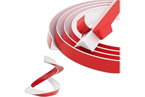 White 196in Baseboard Trim Peel and Stick Molding Quarter Round Flexible,for Walls Floor Bathtub Ceiling Backsplash Corner Ed