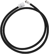 DOITOOL 1PCS Pull Down Faucet Replacement Hose 150cm Stainless Steel Black view 1