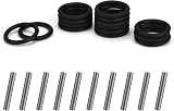 Dacitiery 30 Pcs Replacement Pin and O-Ring 4mm 3x25mm Impact Ring Pins 1/2" view 6