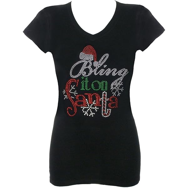 Black Girls Rock Rhinestone T-Shirt - Bling V-Neck Shirt With Flower Design