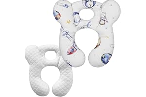 XIGGA Baby Travel Pillow Soft for Strollers Airplane Car Seats Pushchairs, Suitable for Boys and Girls