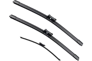 VTOGOI Wiper Blades With Rear Wiper Blades Set For 2018-2023 Volkswagen Atlas,Automotive Replacement Windshield Wiper Blades, That Meet OEM Quality Easy DIY Install 26"+22"+12"(Set of 3)